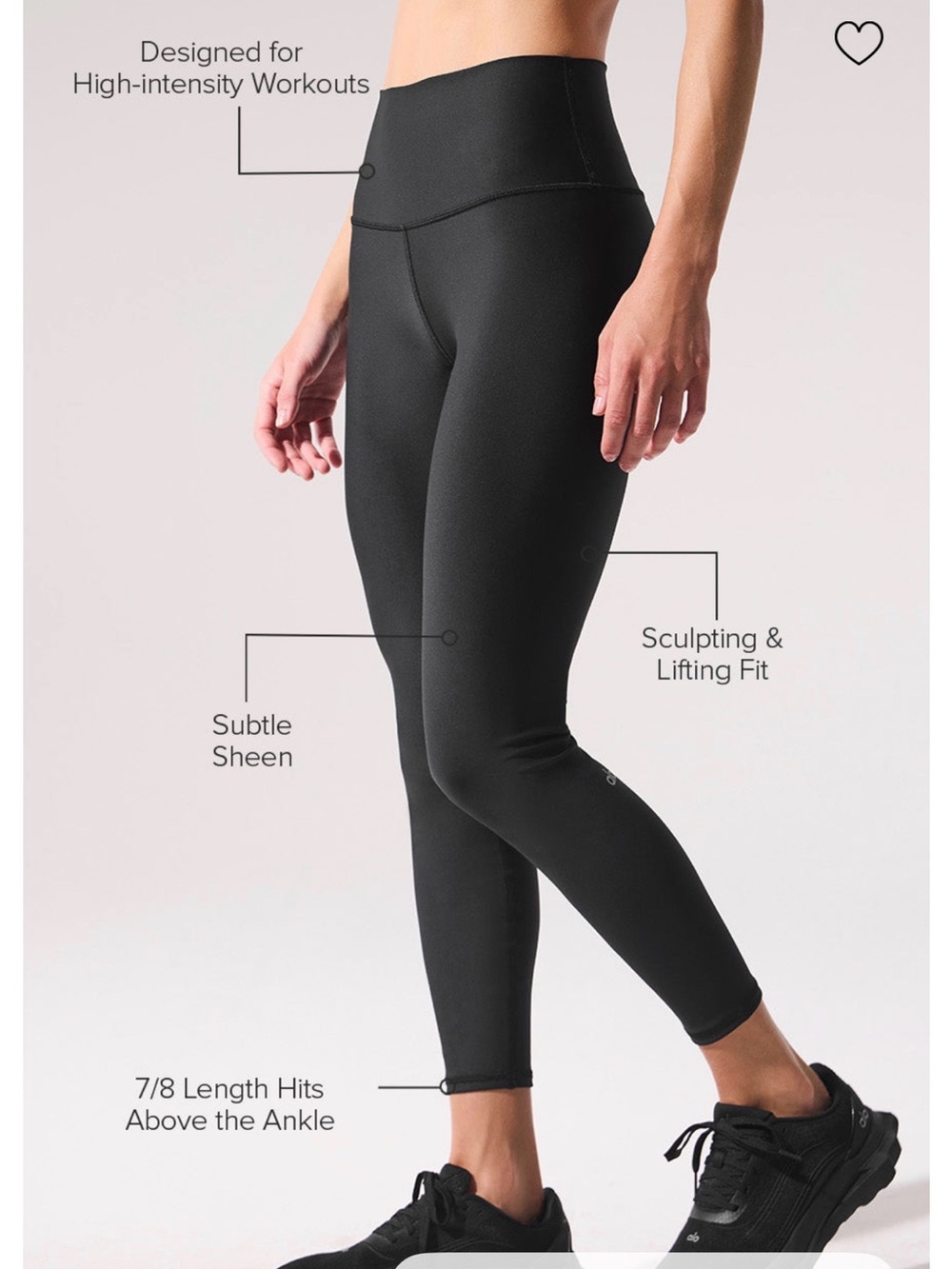 ALO Yoga High-Waist 7/8 Leggings - Black